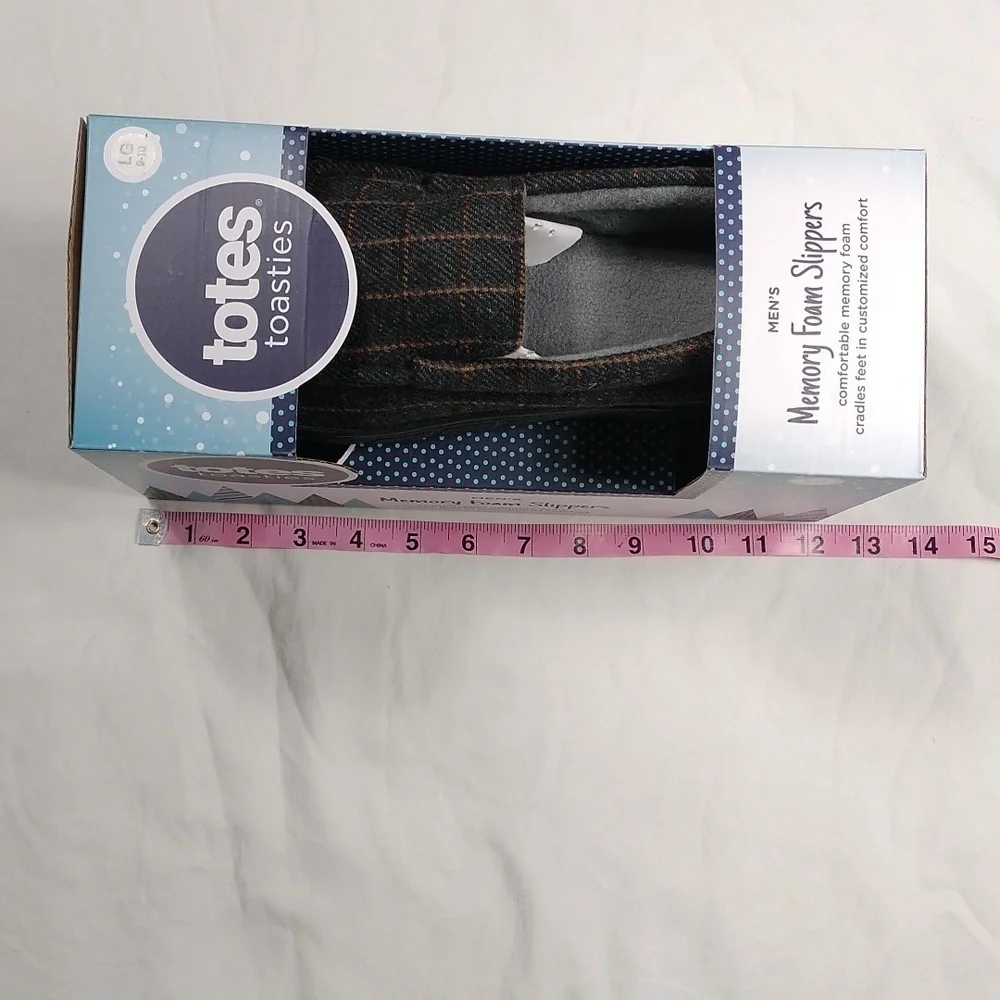 NIB Totes Toasties mens slippers size 9-10